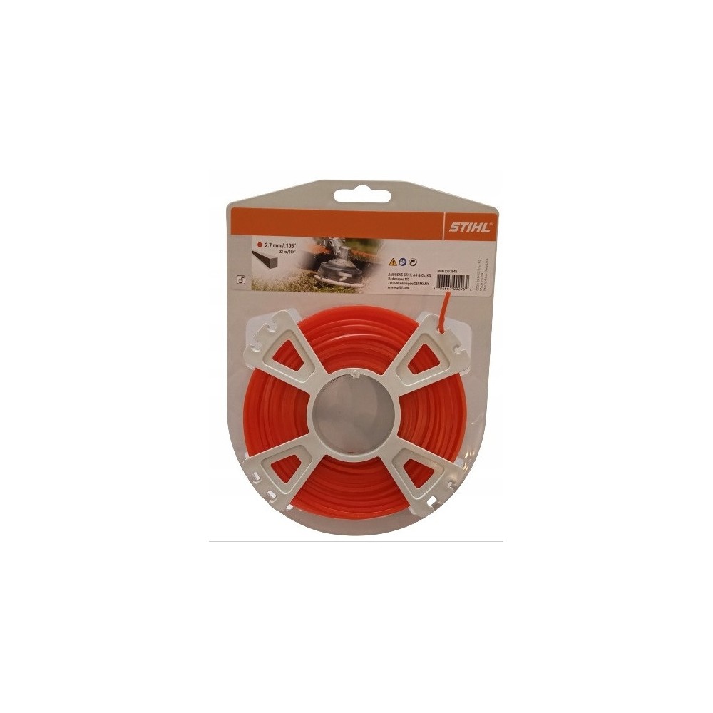 Żyłka tnąca kwadratowa (w rolkach) 2,4 mm x 41,0 m 0000-930-2640