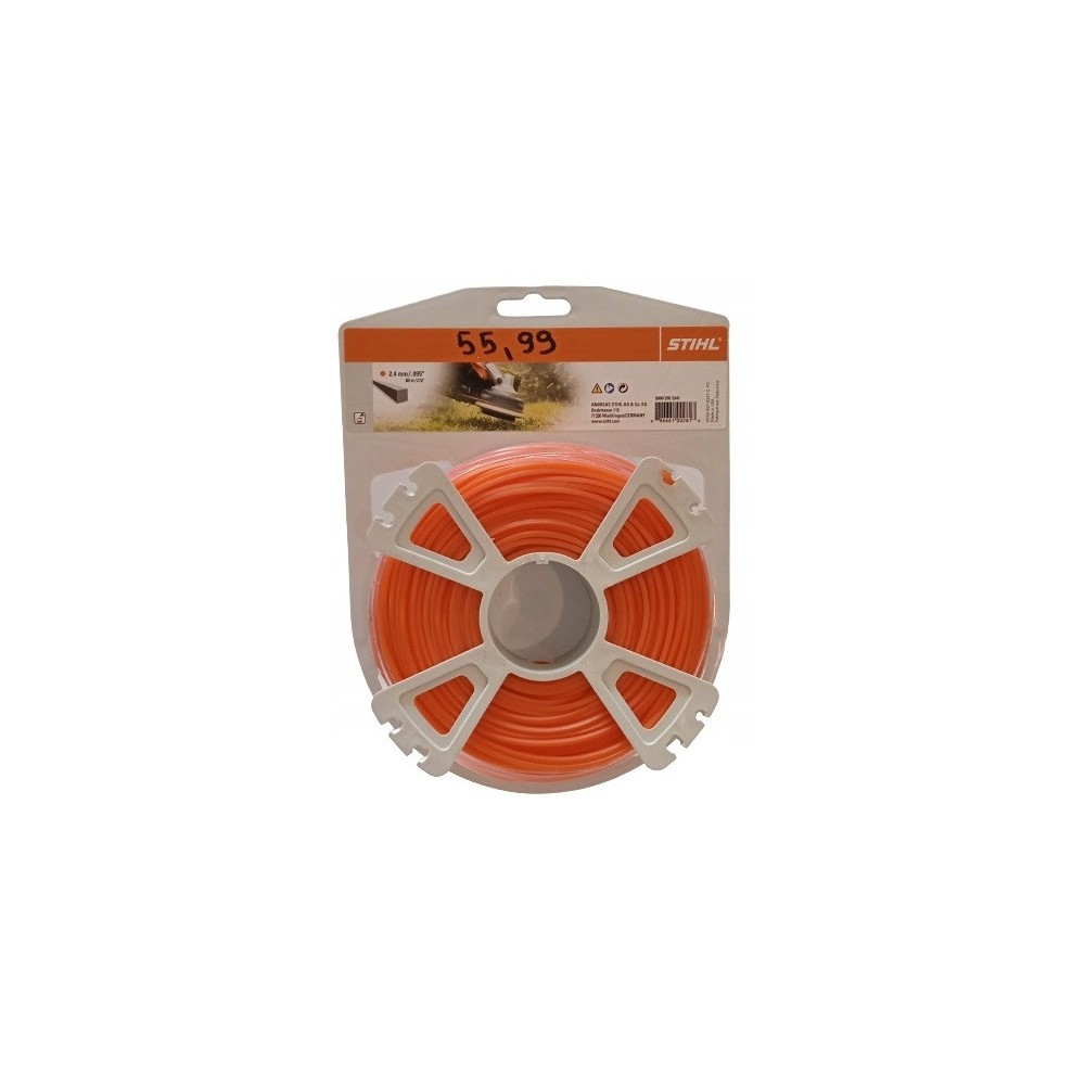 Żyłka tnąca kwadratowa (w rolkach) 2,4 mm x 83,0 m 0000-930-2641