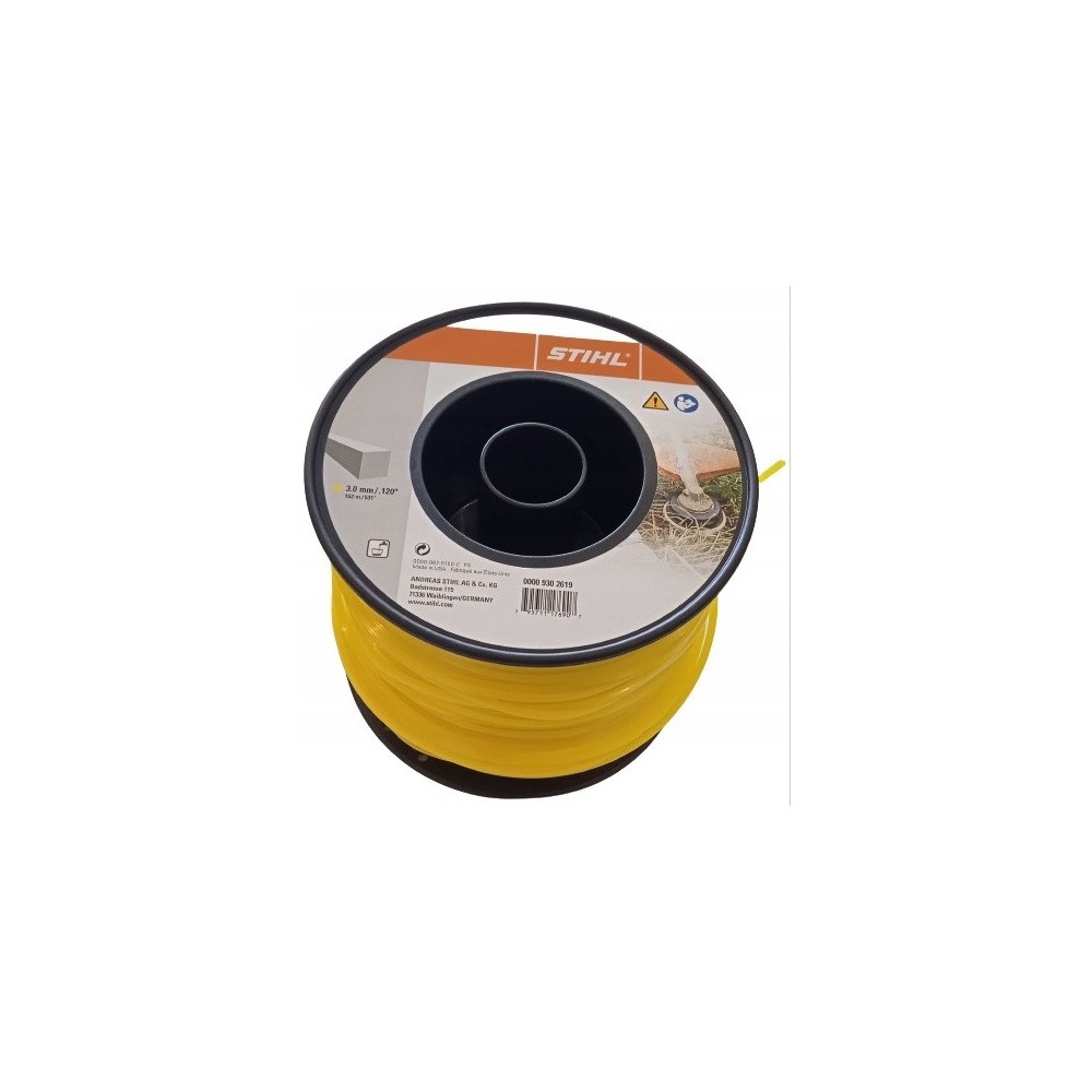 Żyłka tnąca kwadratowy Ø 3,0 mm x 162,0 m żółte 0000-930-2619