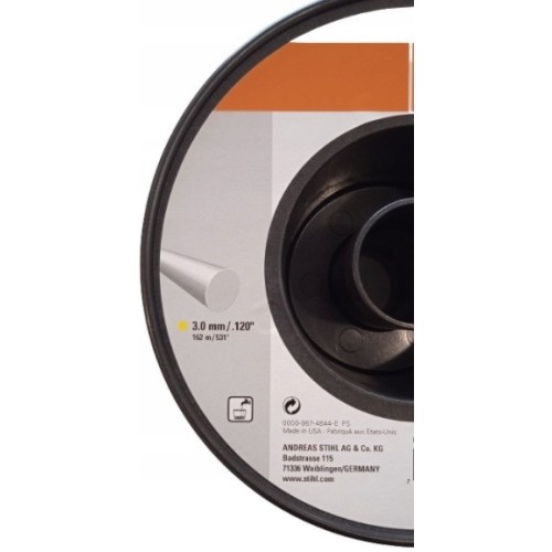 Żyłka tnąca okrągły Ø 3,0 mm x 162,0 m żółte 0000-930-2542