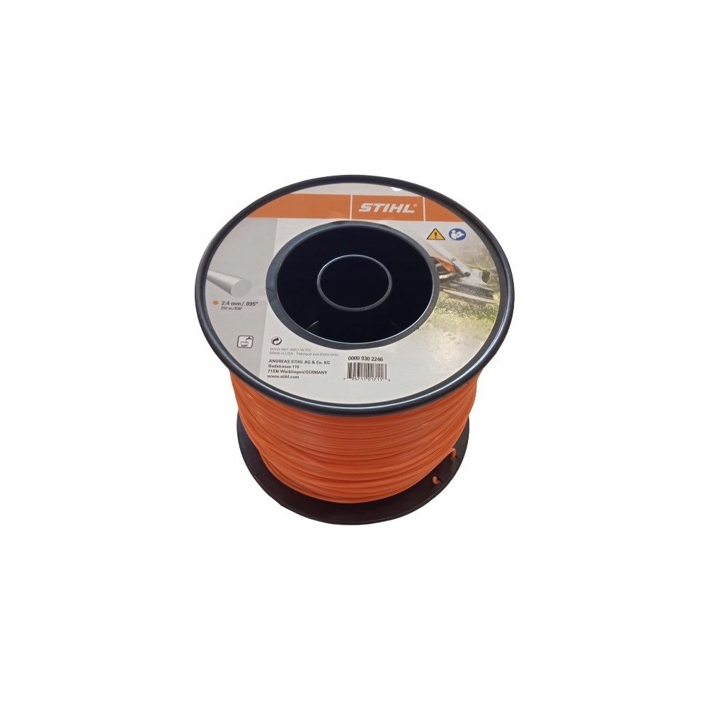 Żyłka tnąca okrągły STIHL Ø 2,4 mm x 253,0 m pomarańczowa 0000-930-2246