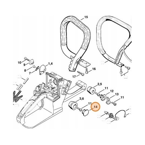 KOREK ZAŚLEPKA AMORTYZATORA STIHL 240 260 028 FS 1125-791-7306