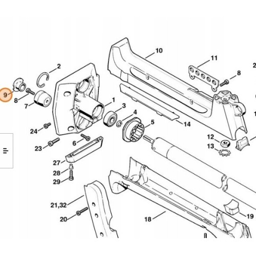 KOREK ZAŚLEPKA AMORTYZATORA STIHL 240 260 028 FS 1125-791-7306