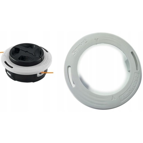 Pokrywa część głowicy kosy...