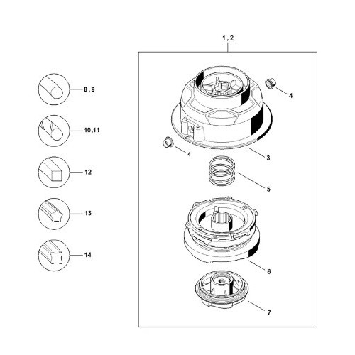 Szpula zamienna głowicy C 6-2 STIHL  4006-820-1500