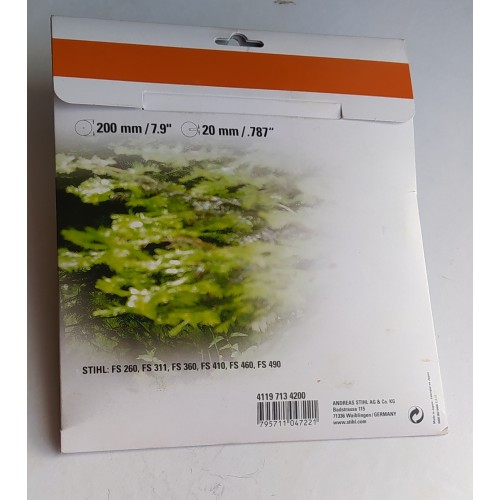 Piła tarczowa 200-22, ząb strugowy 4119-713-4200