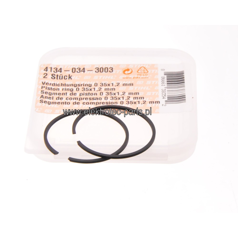 Pierścień tłokowy 4134-034-3003 KOMPLET